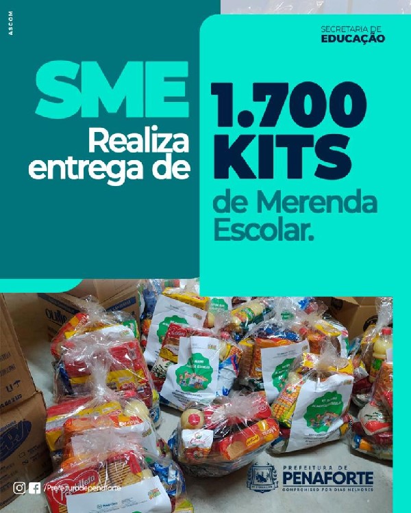 SME REALIZA ENTREGA DE 1.700 KITS DE MERENDA ESCOLAR