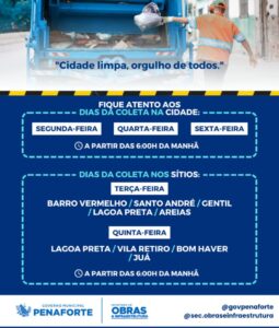 Cronograma de Coleta de lixo na Cidade
