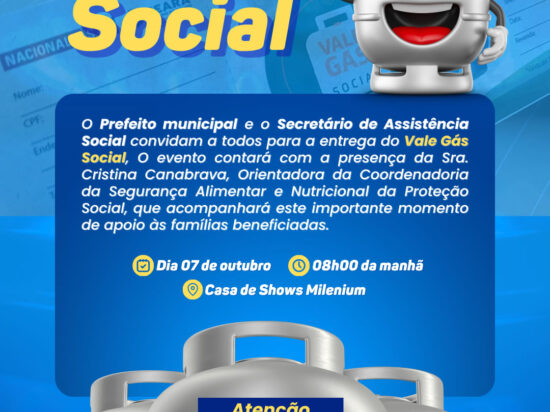 Entrega do Vale Gás Social – Lista dos Beneficiários – OUTUBRO 2025